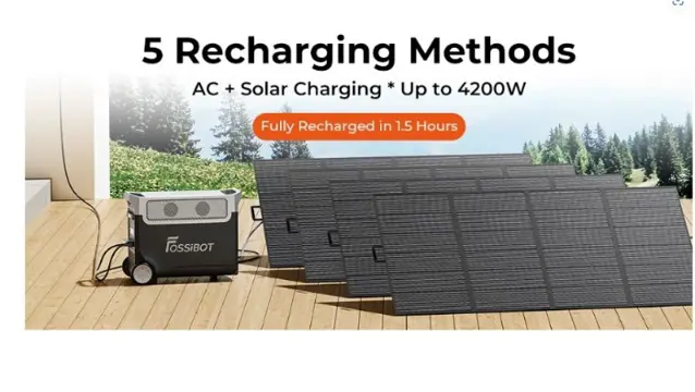 FOSSiBOT F3600 Power Station + 4 FOSSiBOT SP420 420W Solar