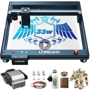 Longer Laser B1 30W Laser Engraver Cutter, 6-core Laser Head