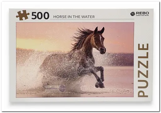 Paard in het water - Rebo - 500 Stukjes