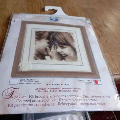 borduren, pakket NIEUW - KINDEREN - 23 x 23 cm