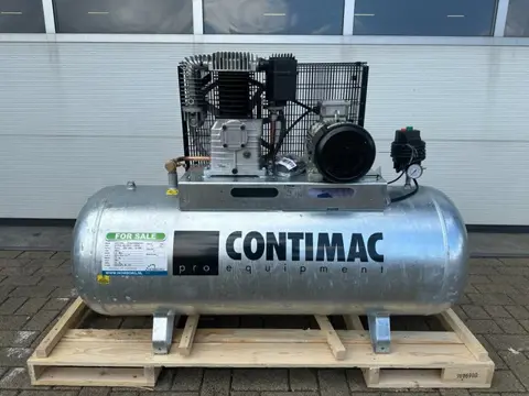 Contimac CM 655 / 10 / 270D Galva 4 kW 650 L / min 10 Bar  Zuigercompressor t.b.v Agri Gegalvaniseer