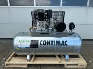 Contimac CM 655 / 10 / 270D Galva 4 kW 650 L / min 10 Bar  Zuigercompressor t.b.v Agri Gegalvaniseer