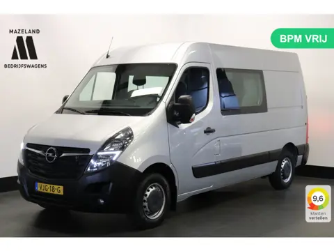 Opel Movano 2.3 Turbo L2H2 150PK Dubbele Cabine EURO 6 - Airco - Navi - Cruise - €18.950,- Excl.