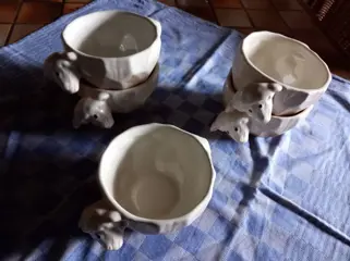 Kommen, schapen - 5 stuks - z.g.a.n