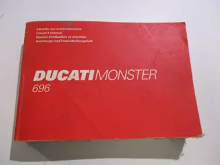 INSTRUCTIEBOEKJE Ducati monster 696 2008 - 2010