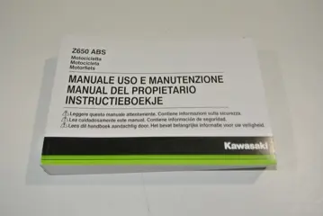 INSTRUCTIEBOEKJE Kawasaki Z 650 2017 - 2019