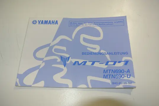 INSTRUCTIEBOEKJE Yamaha MT 07 2018 - 2021
