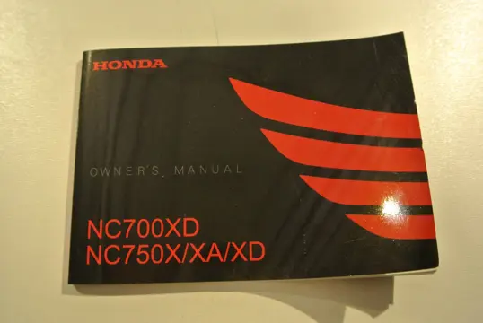 INSTRUCTIEBOEKJE Honda NC 750 X 2018 - 2019