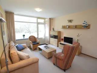 Aan tuinzijde gelegen appartement met terras dichtbij de Koog