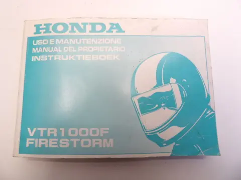 INSTRUCTIEBOEKJE Honda VTR 1000 F 1997 - 2006