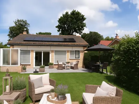 Zonnige bungalow met terras in de buurt van natuurgebied de Slufter