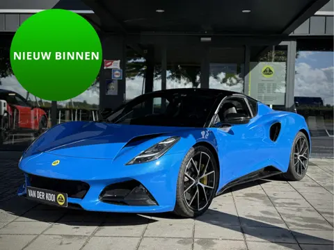 Lotus Emira 3.5 V6 First Edition Handgeschakeld 6 Bak  Zwart Dak LM velgen First Edition Alcantara b