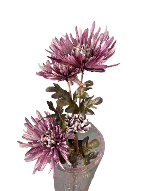 ZIJDEBLOEM SPIDER MUM 65 CM ROZE MAUVE NIEUW