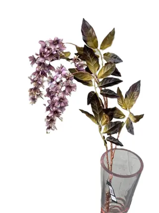 ZIJDEBLOEM WISTERIA 100 CM ROZE MAUVE NIEUW