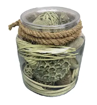 DECO GLAS BOTTLE FLORA 310 GREEN NIEUW