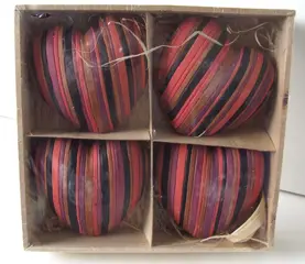 HART AARDEWERK 10 CM GESTREEPT BOL NIEUW