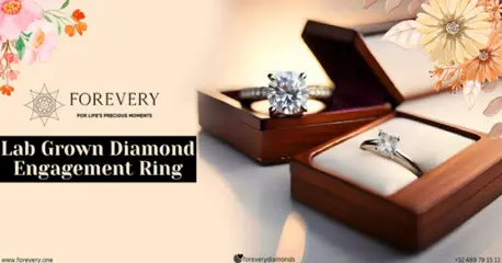 Lab Created Diamond Halo Engagement Rings | Forevery