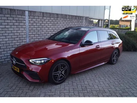 Mercedes-Benz C-klasse Estate 200 Launch Edition AMG Line Autom Panodak Leder/Alcantara Navi Camera 