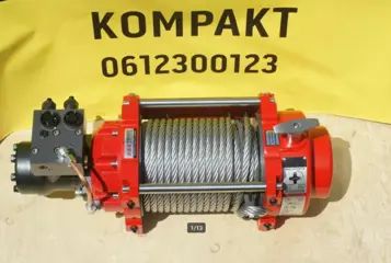 Hydraulsche lier 7 ton met rem 26m 12mm kabel