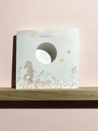 Een proefdrukje van je zelfgemaakte geboortekaartje.