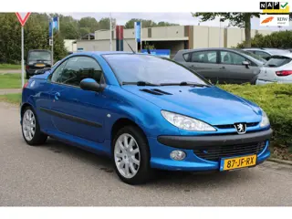 Peugeot 206 CC 2.0-16V QUICKSILVER/CLIMA AIRCO/LM-VELGEN/LEDEREN BEKLEDING/WINDSCHERM/nieuwe APK + O