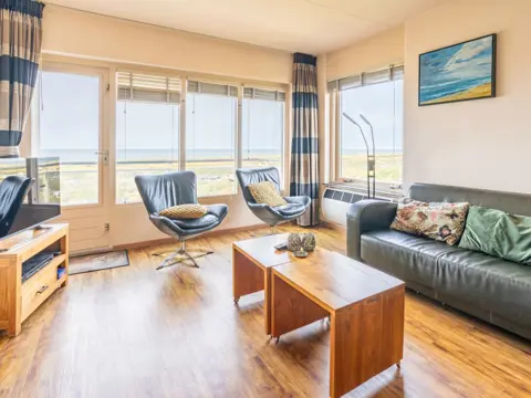 Vlakbij De Koog gelegen appartement met uitzicht over Noordzee