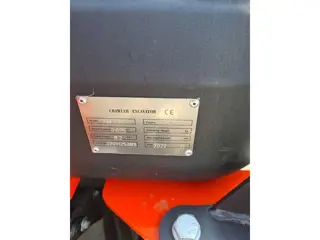 Rhinoceros Xn12-8 1200kg minigraver kubota diesel verstelbaar