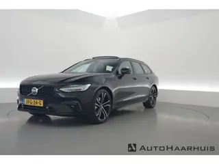 Volvo V90 T8 Recharge Ultra Dark | Luchtvering | Pano | HUD | Elek. Trekhaak | Harman Kardon | Memor