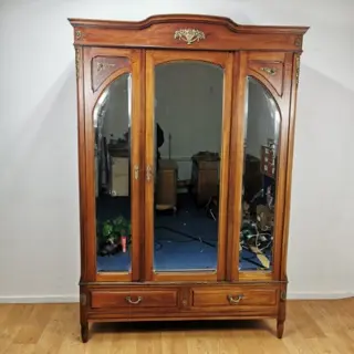 Vintage kleerkast, kledingkast, garderobe kast. Demontabel