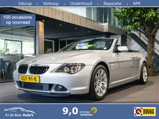 BMW 6 Serie Cabrio 630i Unieke auto | Volledig onderhouden | Taxatierapport | Volleder | Xenon