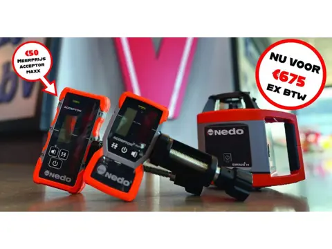 Nedo Laser Nedo Sirius H incl. mm ontvanger (Optioneel baak en statief)