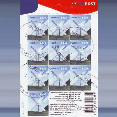 Voor uw post â¬ 0,39 (2005)