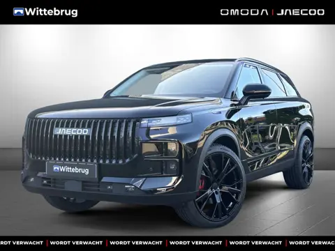 Jaecoo 7 SHS PHEV Exclusive Black Pack en 21 Inch velgen met 1500 KG trekgewicht, 1200 KM RANGE Navi