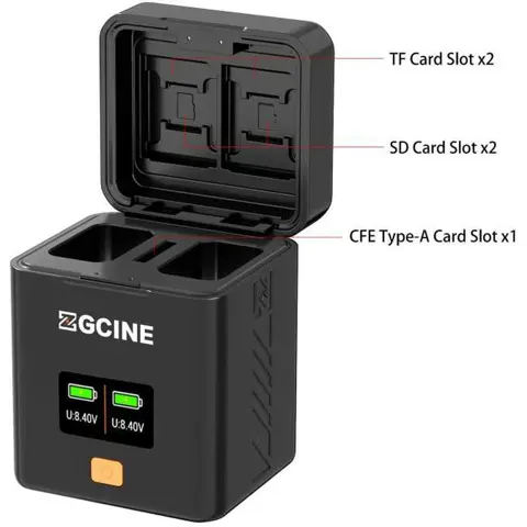 ZGCINE Charging Case For Sony NP-FW50 Battery (PS-FW50)