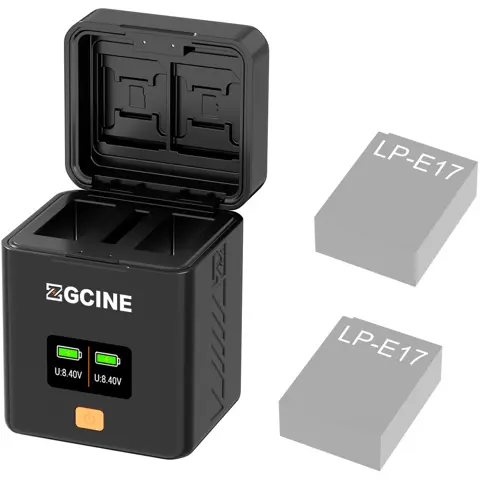 ZGCINE Charging Case For Canon LP-E17 Battery (PS-E17)