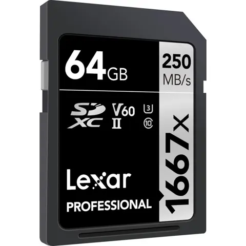 Lexar SDXC Professional 64GB 1667x UHS-II