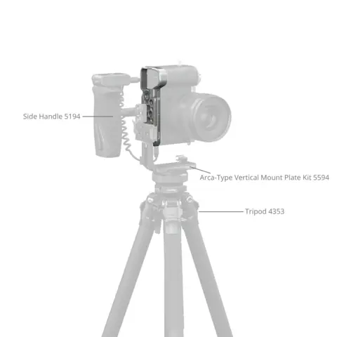 SmallRig 5482 Baseplate With Airtag Slot For Sony Alpha 7C II / Alpha 7CR Zilver