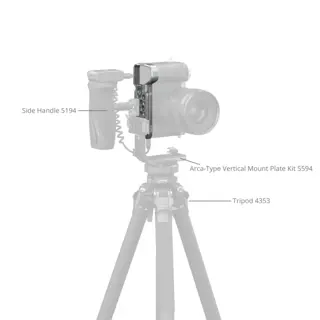 SmallRig 5482 Baseplate With Airtag Slot For Sony Alpha 7C II / Alpha 7CR Zilver
