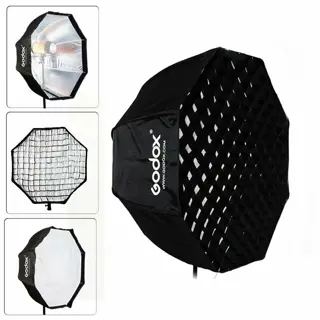 Godox Softbox met paraplu aansluiting 120cm+ grid