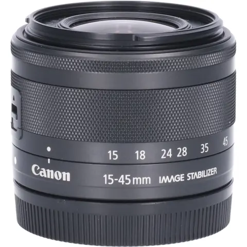 Tweedehands Canon EF-M 15-45mm f/3.5-6.3 IS STM - Zwart CM3764