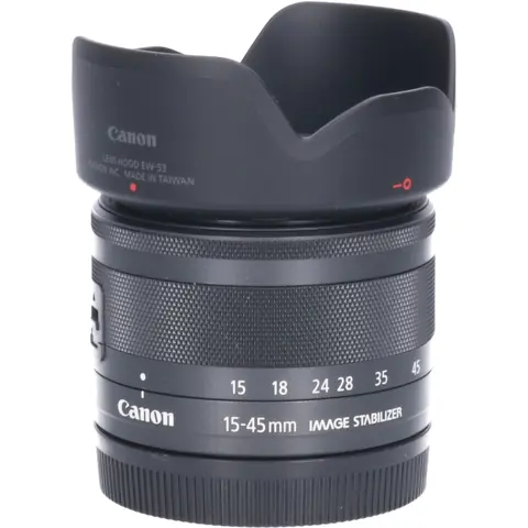 Tweedehands Canon EF-M 15-45mm f/3.5-6.3 IS STM - Zwart CM3420