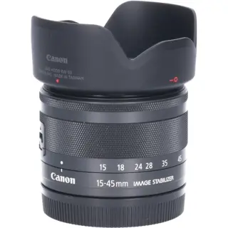 Tweedehands Canon EF-M 15-45mm f/3.5-6.3 IS STM - Zwart CM3420