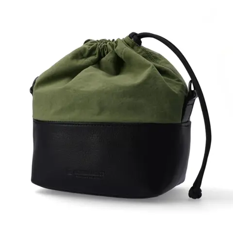 Artisan & Artist ACAM-CP210 Leather/Fabrick Black-Khaki