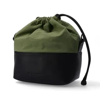 Artisan & Artist ACAM-CP210 Leather/Fabrick Black-Khaki