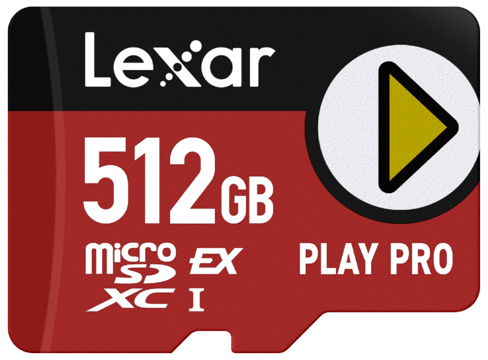 Lexar MicroSD Express 7.1 Play Pro 512GB (104MB/s w/ UHS-I)