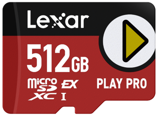 Lexar MicroSD Express 7.1 Play Pro 512GB (104MB/s w/ UHS-I)