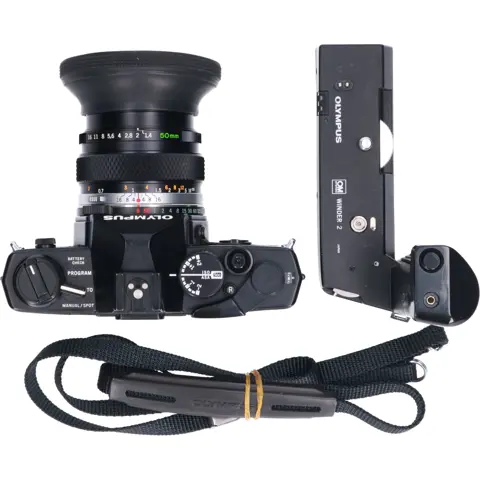 Tweedehands Olympus OM-2S Program + Olympus OM 50mm F/1.4 Auto-S MC lens CM3525