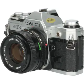 Tweedehands Canon AE-1 + Canon New FD 50mm f/1.8 CM3198