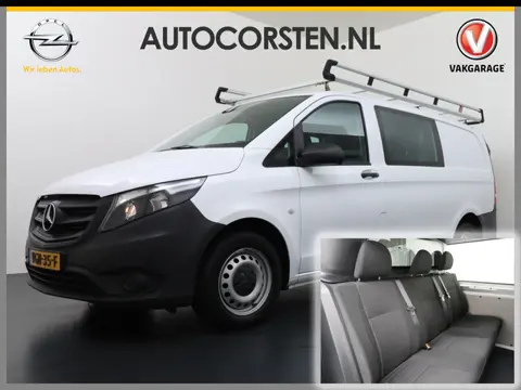 Mercedes-Benz Vito 114 2.2CDI 136PK AUT-7 D.C 6-Pers. Dubbele Cabine Lang Airco Navi Camera Pdc Blue