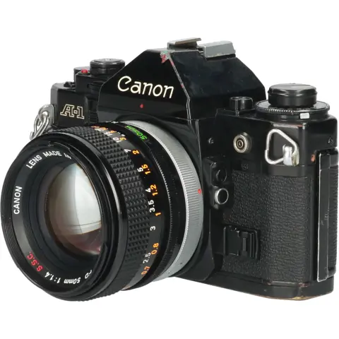Tweedehands Canon A-1 + Canon FD 50mm f/1.4 SSC CM3169